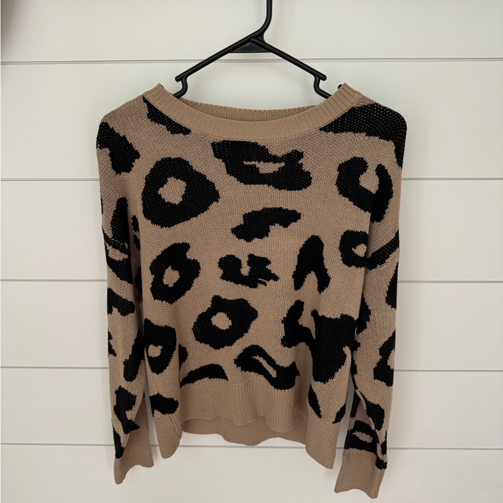 Leopard Print Sweater, No Flaws